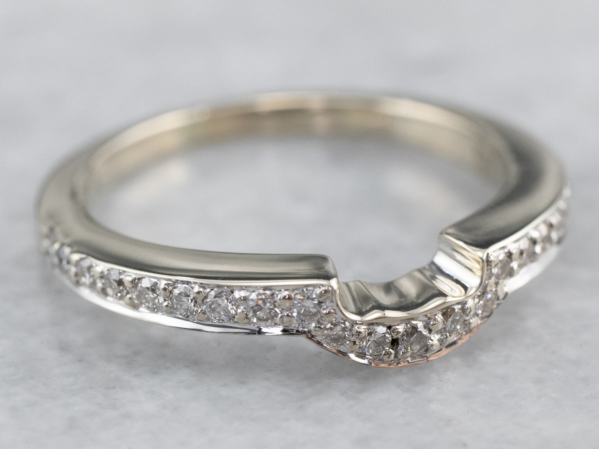 Diamond White Gold Solitaire Enhancer Band