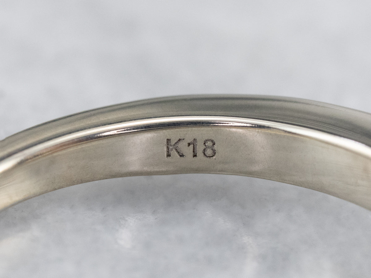 Diamond White Gold Solitaire Enhancer Band