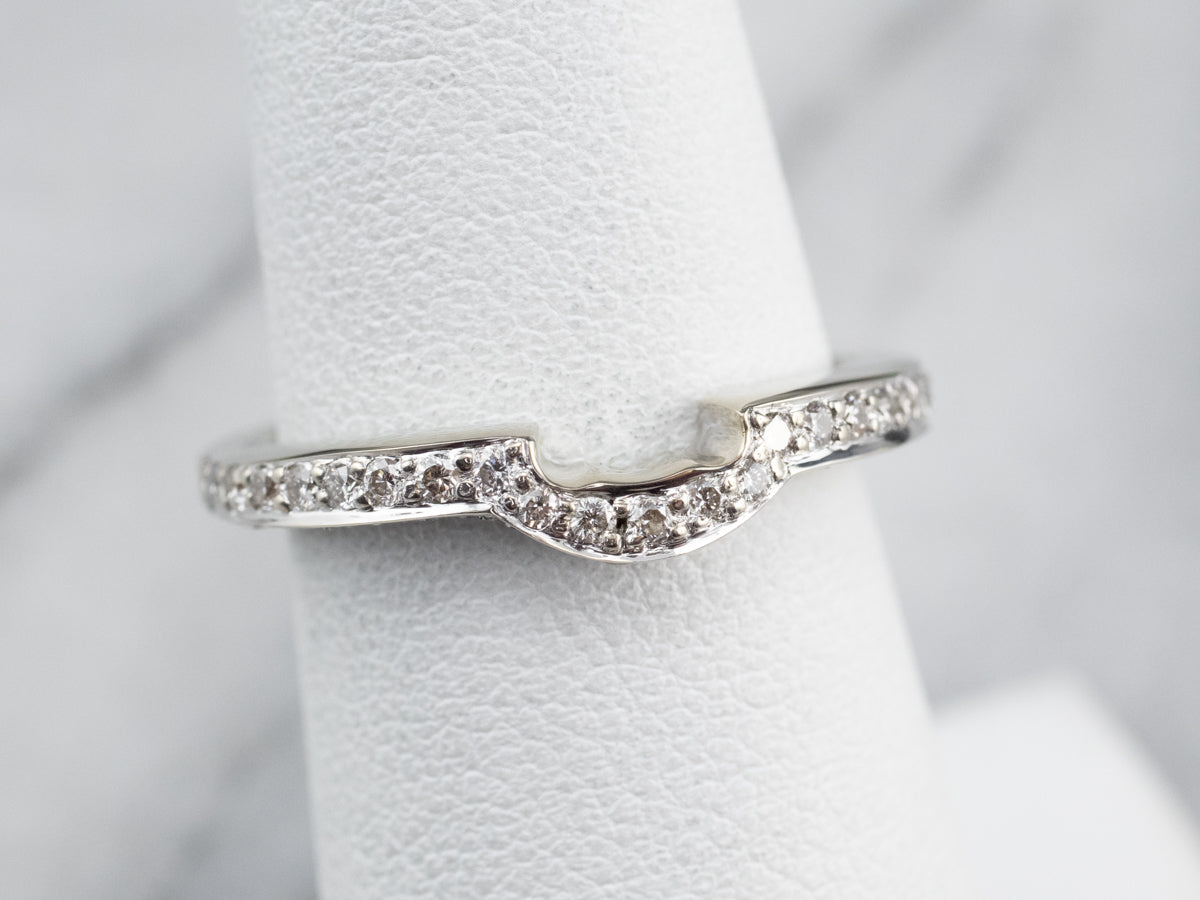 Diamond White Gold Solitaire Enhancer Band