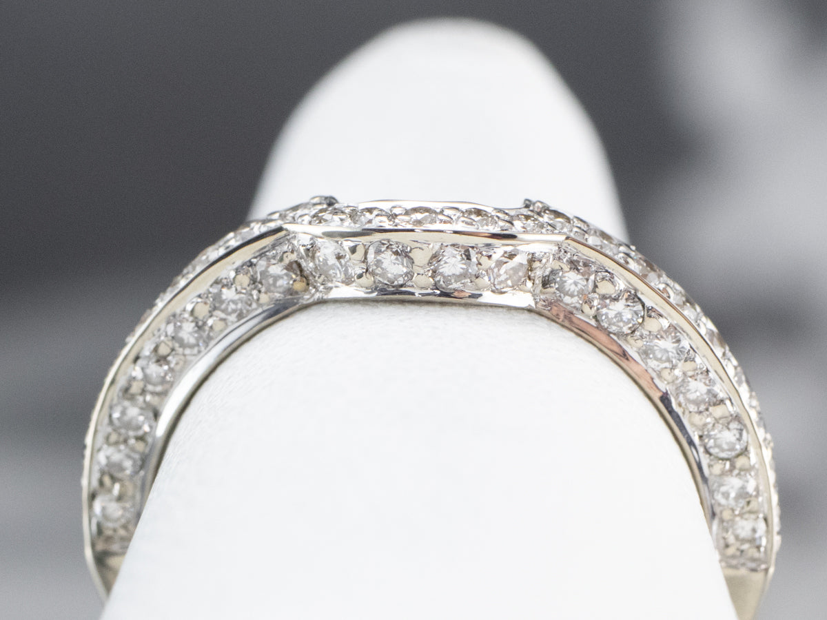 Diamond White Gold Solitaire Enhancer Band