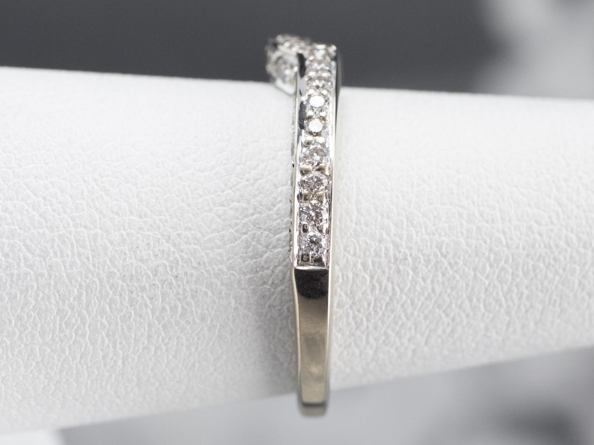 Diamond White Gold Solitaire Enhancer Band