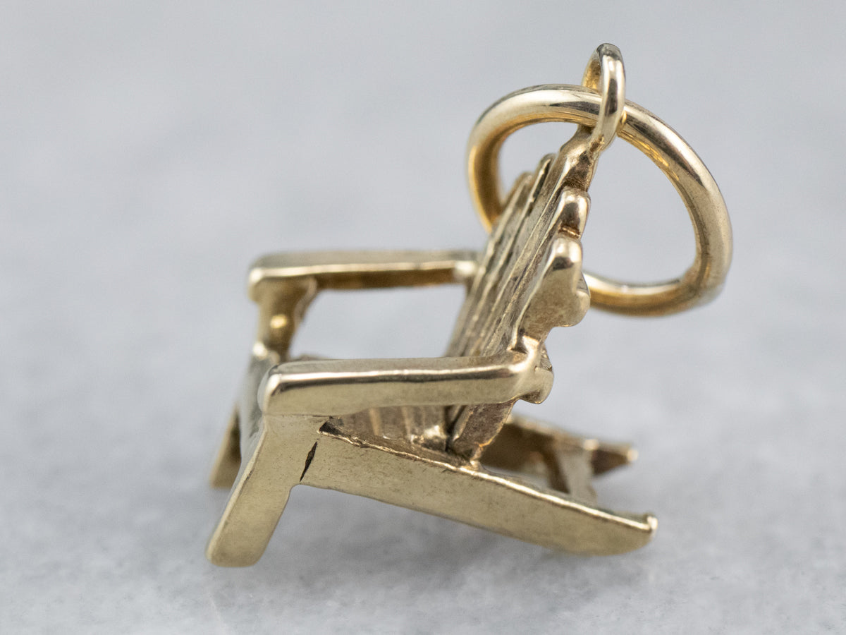 Adirondack Chair Gold Charm