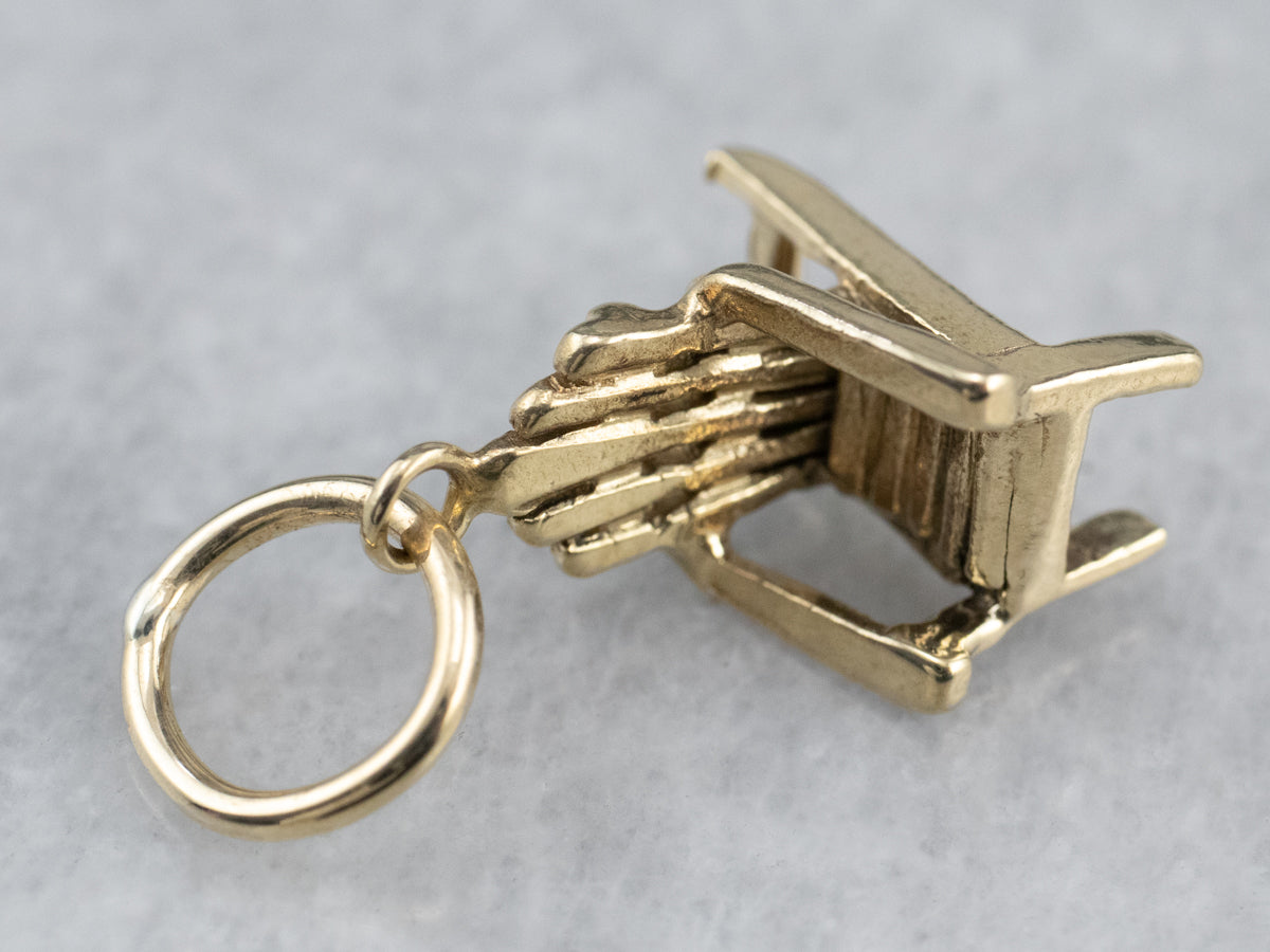 Adirondack Chair Gold Charm