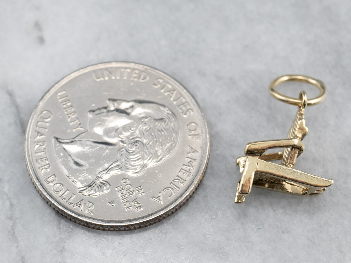 Adirondack Chair Gold Charm