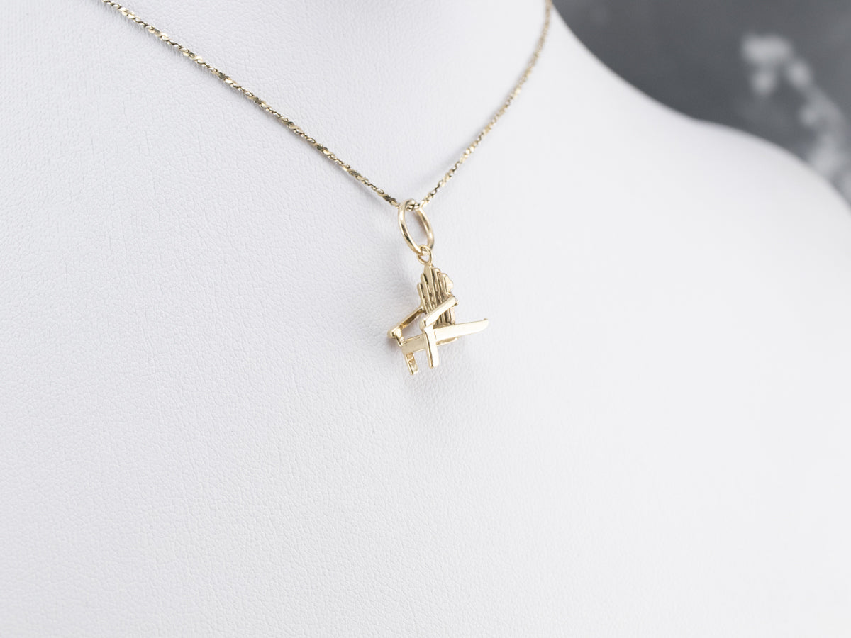 Adirondack Chair Gold Charm