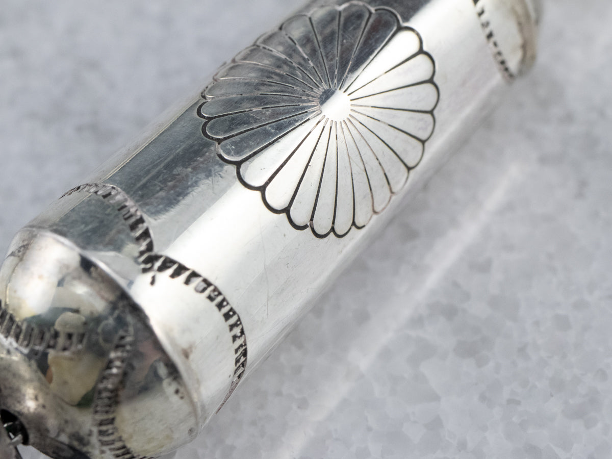 Southwestern Chunky Bead Sterling Silver Necklace