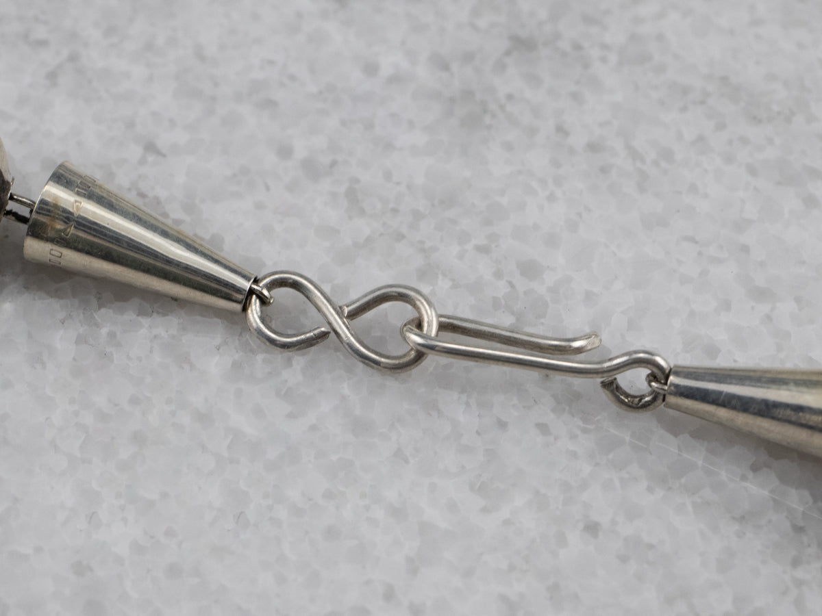 Southwestern Chunky Bead Sterling Silver Necklace