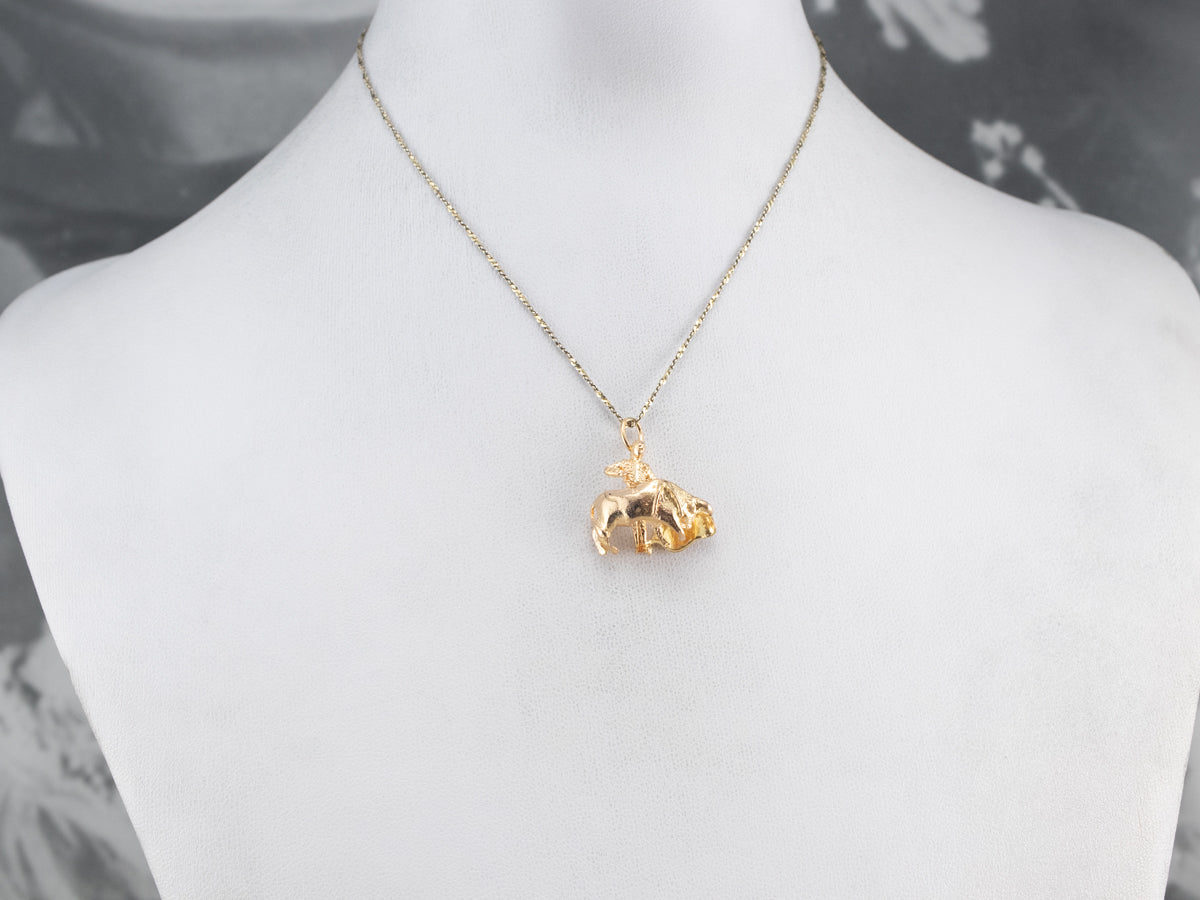 Encanto vintage de matador y toro