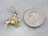 Pearl Gold Paul Revere Horse Rider Charm