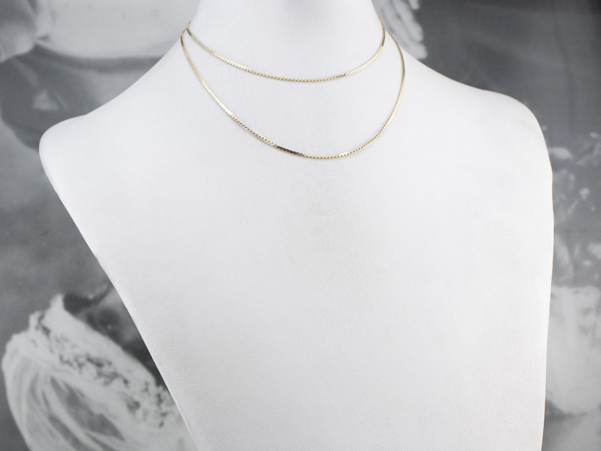 Yellow 14K Gold Serpentine Chain