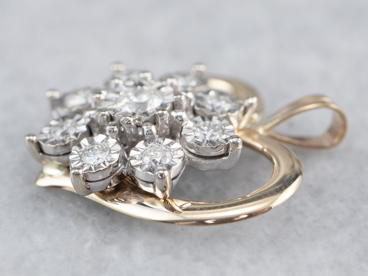 Diamond Gold Heart Pendant