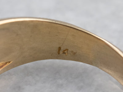 Pyrope Garnet Diamond Gold Statement Ring