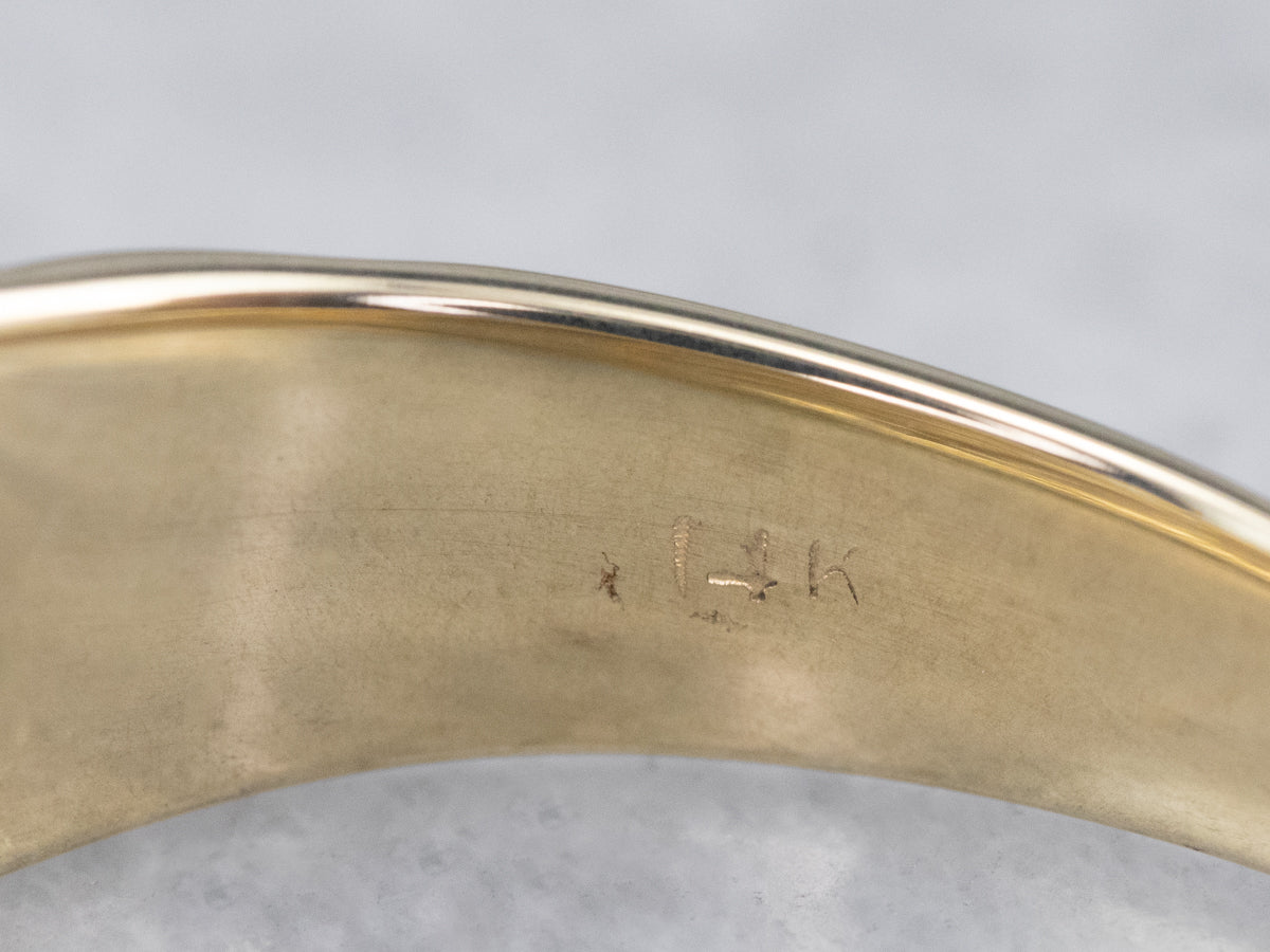 Vintage Gold Diamond Band