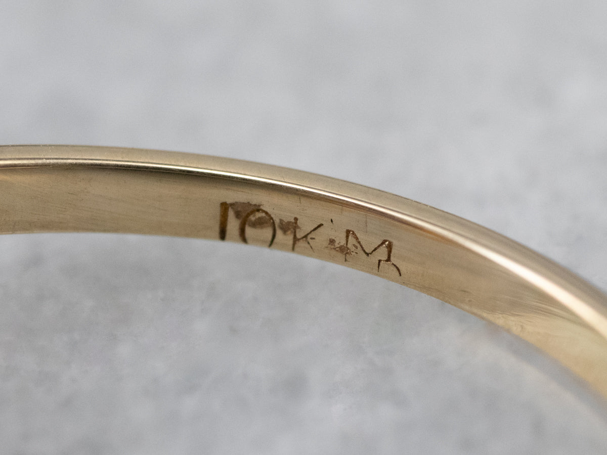 Asymmetrical Sapphire Diamond Gold Filigree Ring