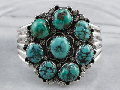 American Turquoise Sterling Silver Cuff Bracelet