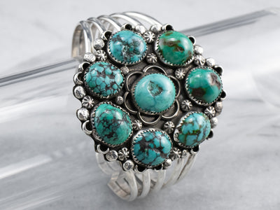 American Turquoise Sterling Silver Cuff Bracelet