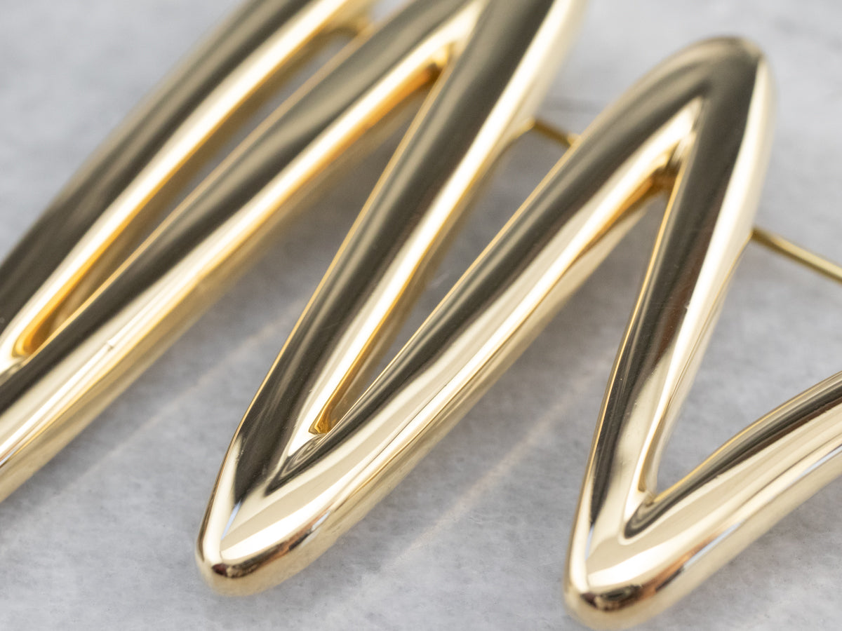 Gold Tiffany & Co Paloma Picasso Zig Zag Pin