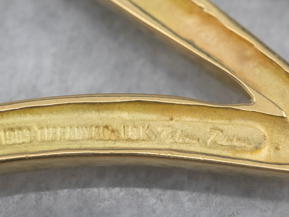 Gold Tiffany & Co Paloma Picasso Zig Zag Pin