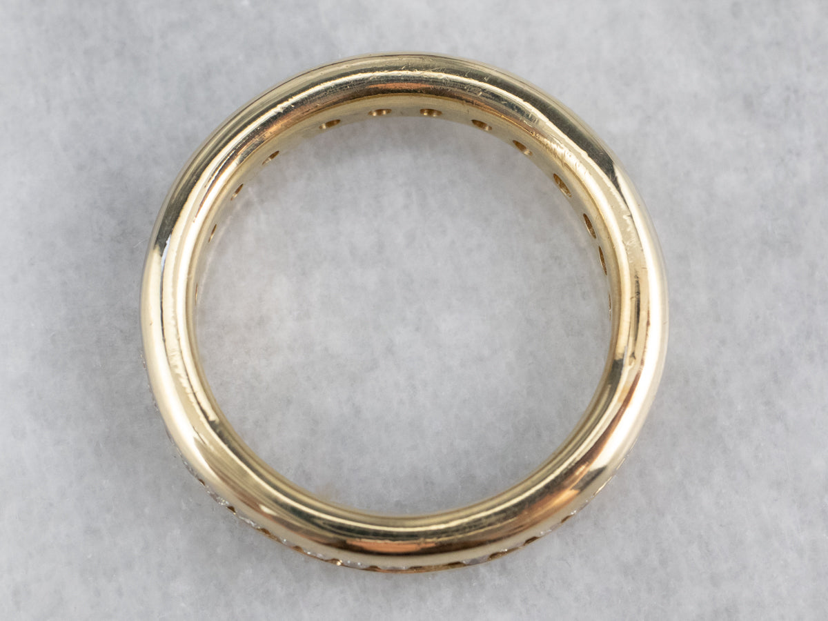 Yellow Gold Diamond Infinity Band