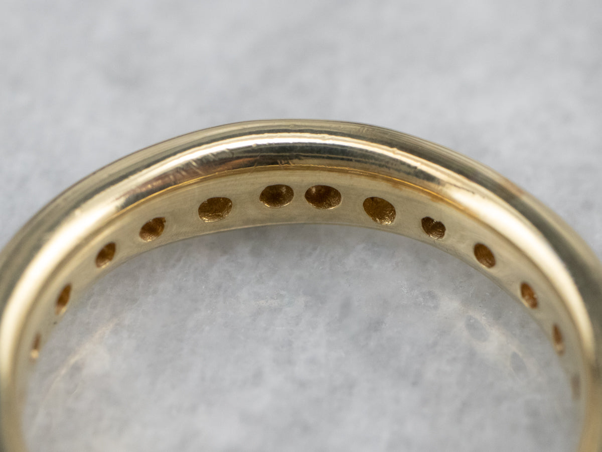 Yellow Gold Diamond Infinity Band