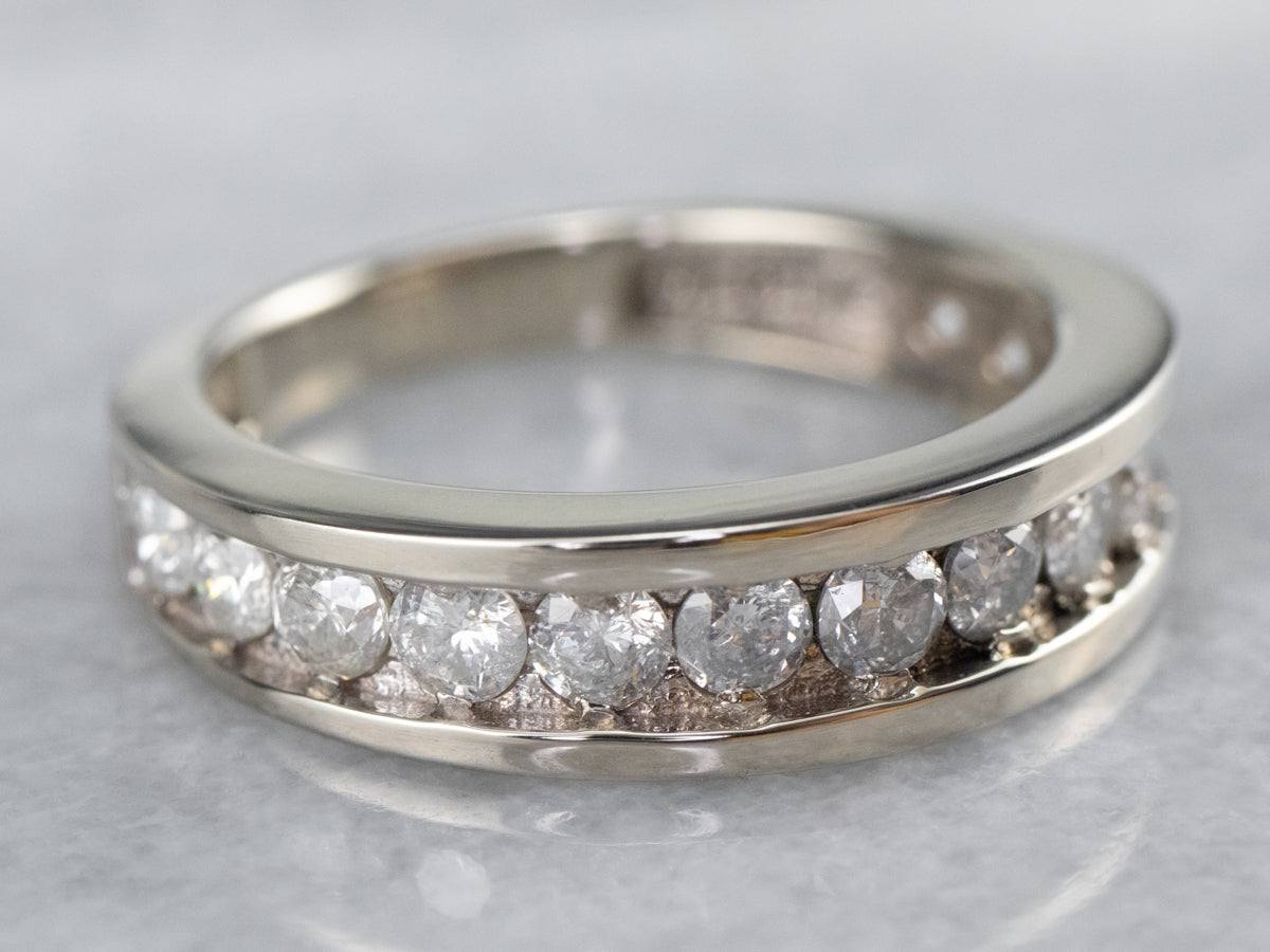 Diamond White Gold Wedding Band