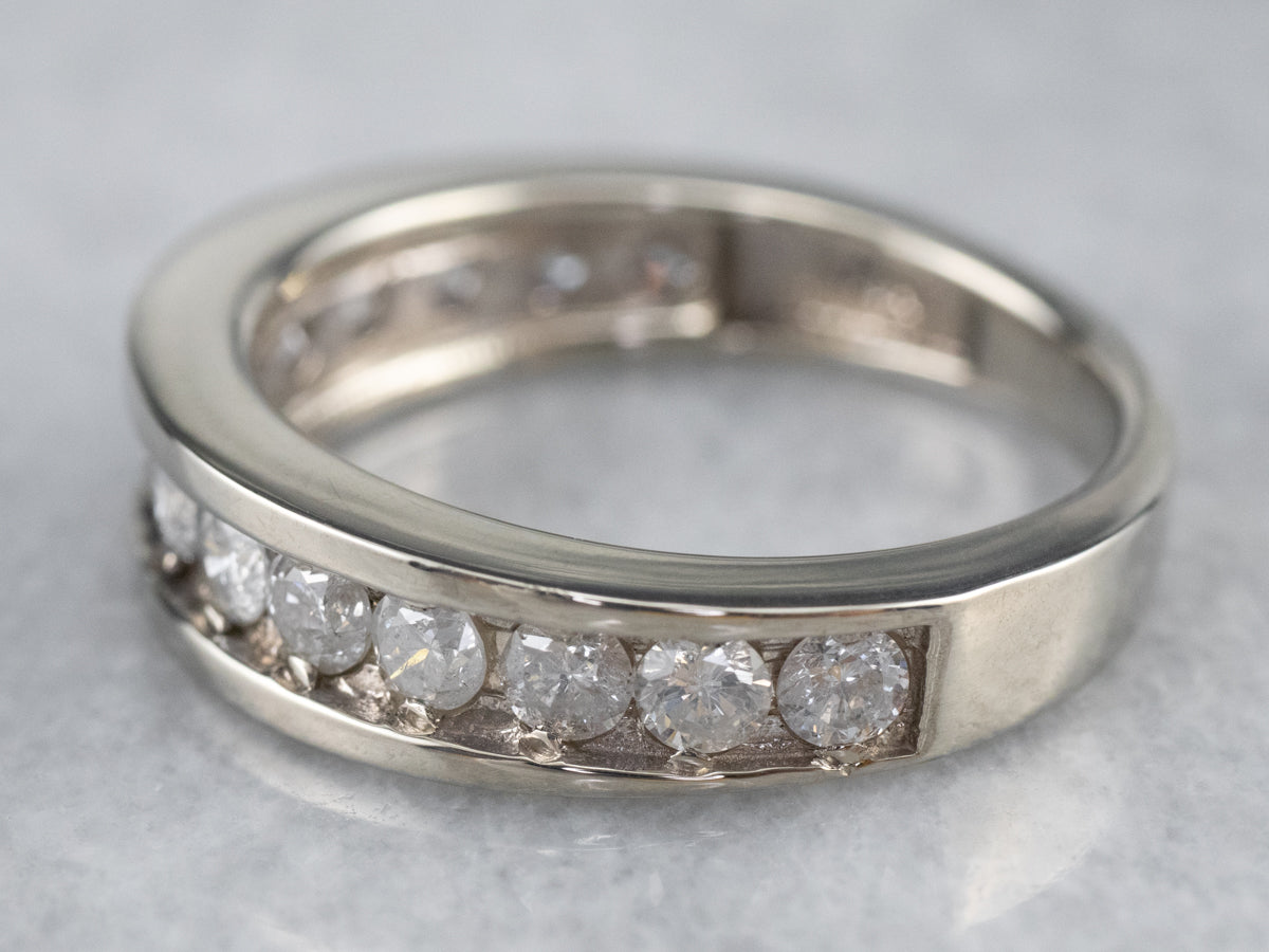Diamond White Gold Wedding Band