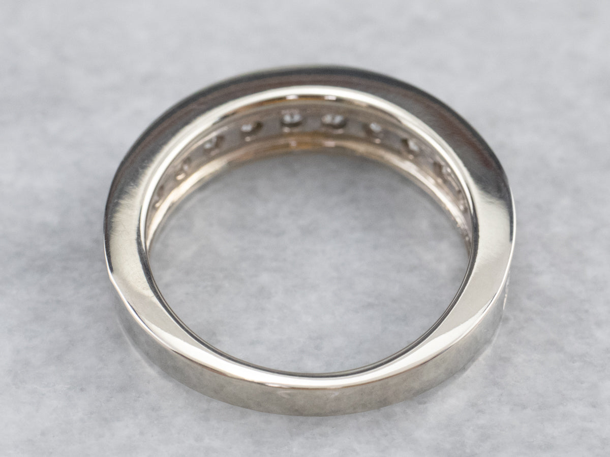 Diamond White Gold Wedding Band
