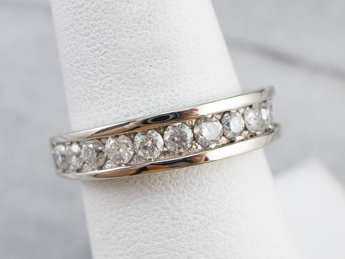Diamond White Gold Wedding Band
