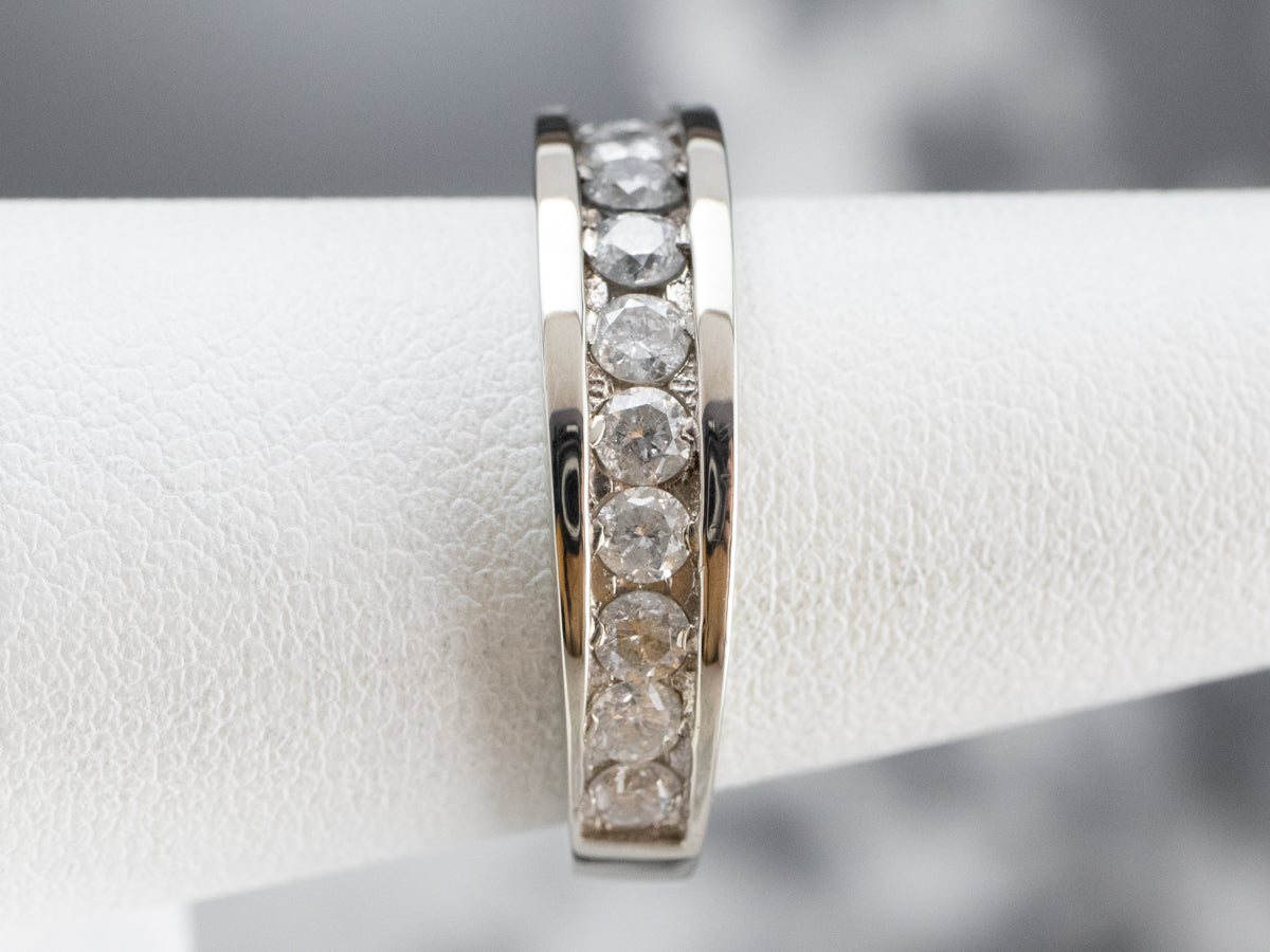 Diamond White Gold Wedding Band