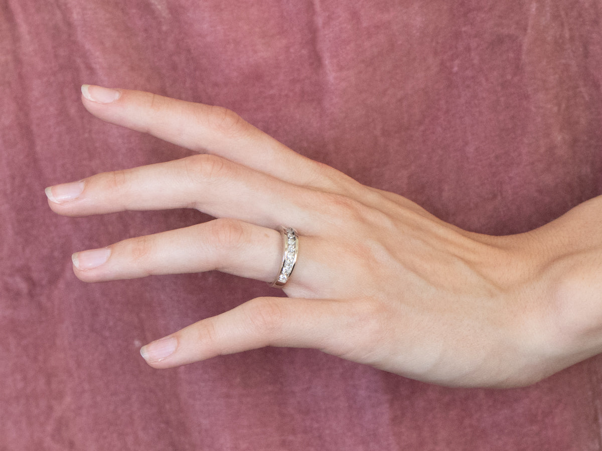 Diamond White Gold Wedding Band