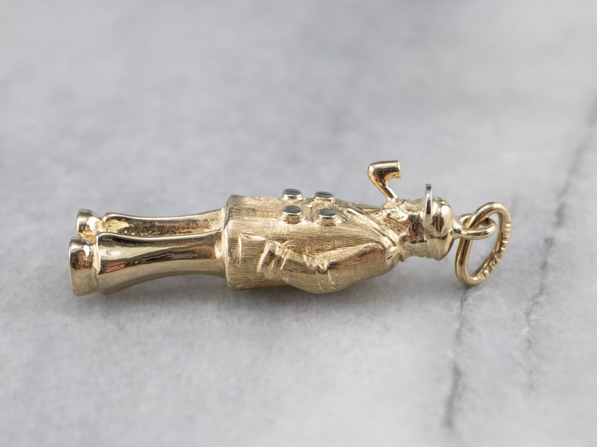 Vintage Gold Sea Captain Pendant