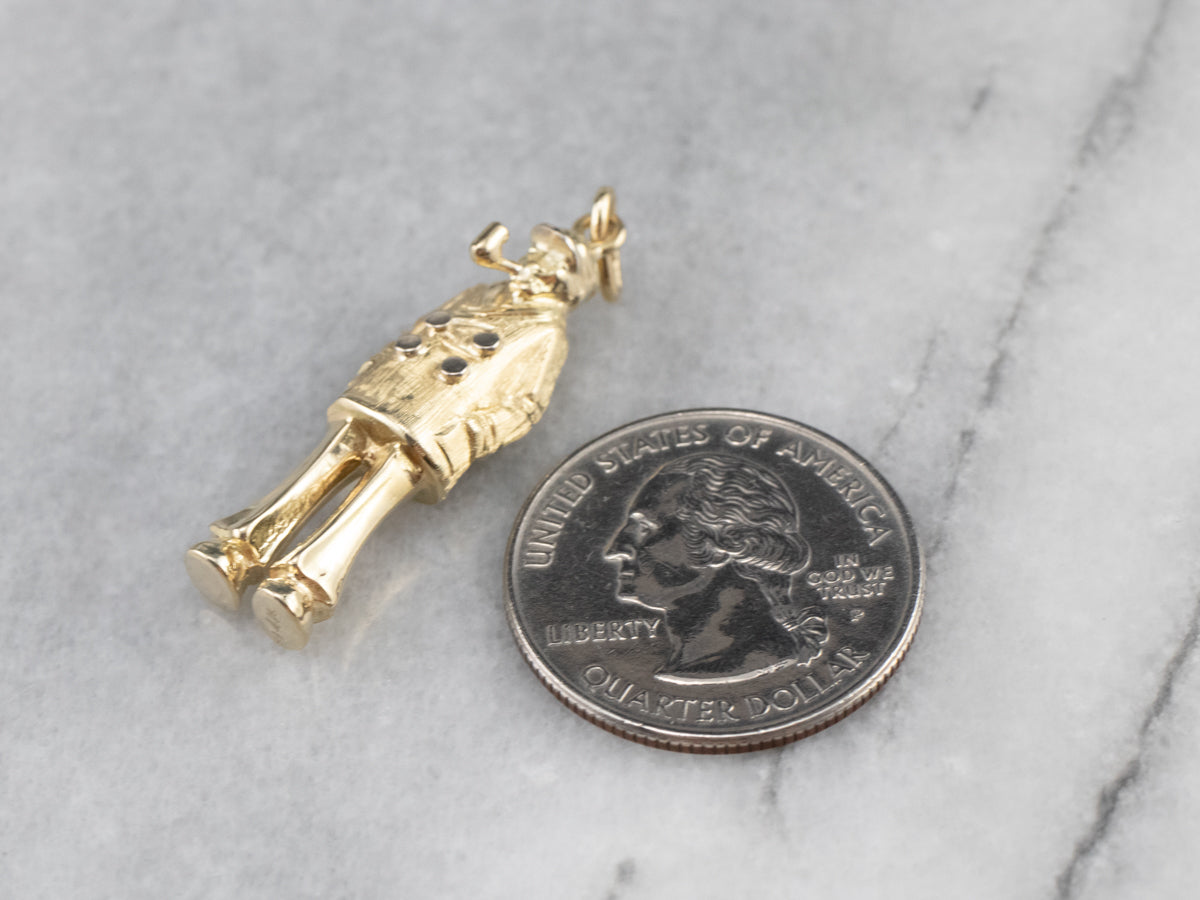 Vintage Gold Sea Captain Pendant
