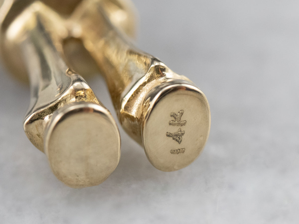 Vintage Gold Sea Captain Pendant