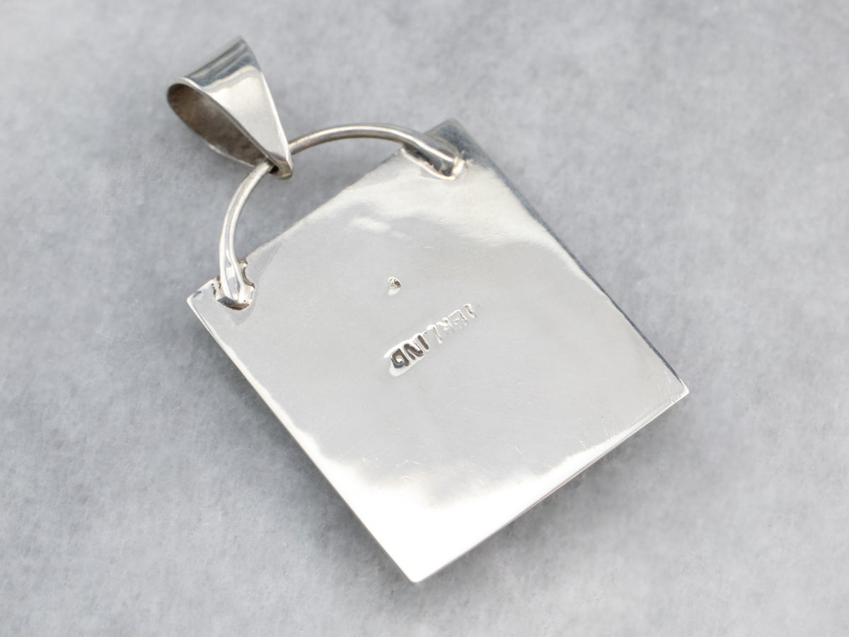 Sterling Silver Dendritic Agate Pendant