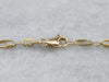 Vintage 18K Gold Oval Link Chain Necklace