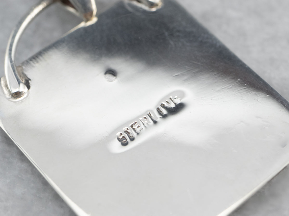 Unisex Dendritic Agate Pendant