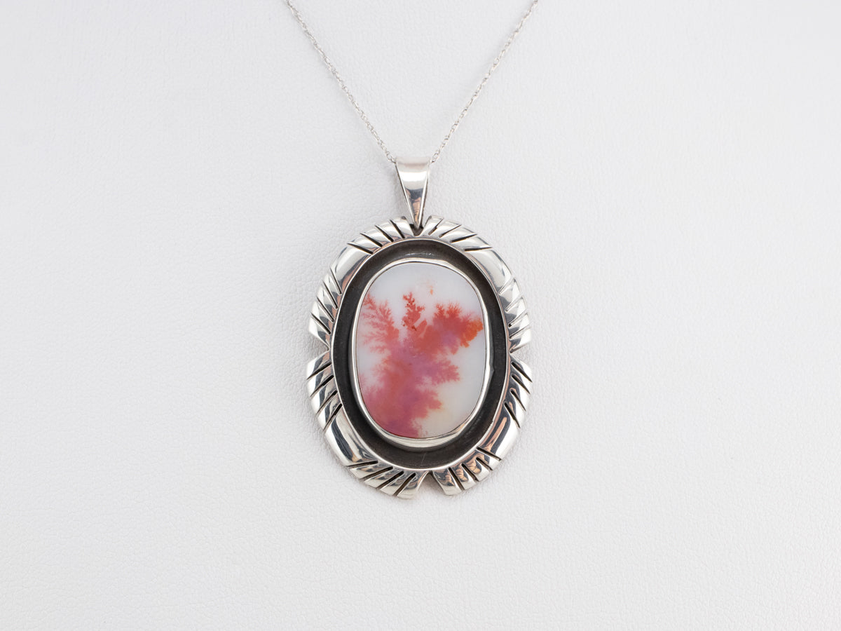 Tribal Style Agate Pendant