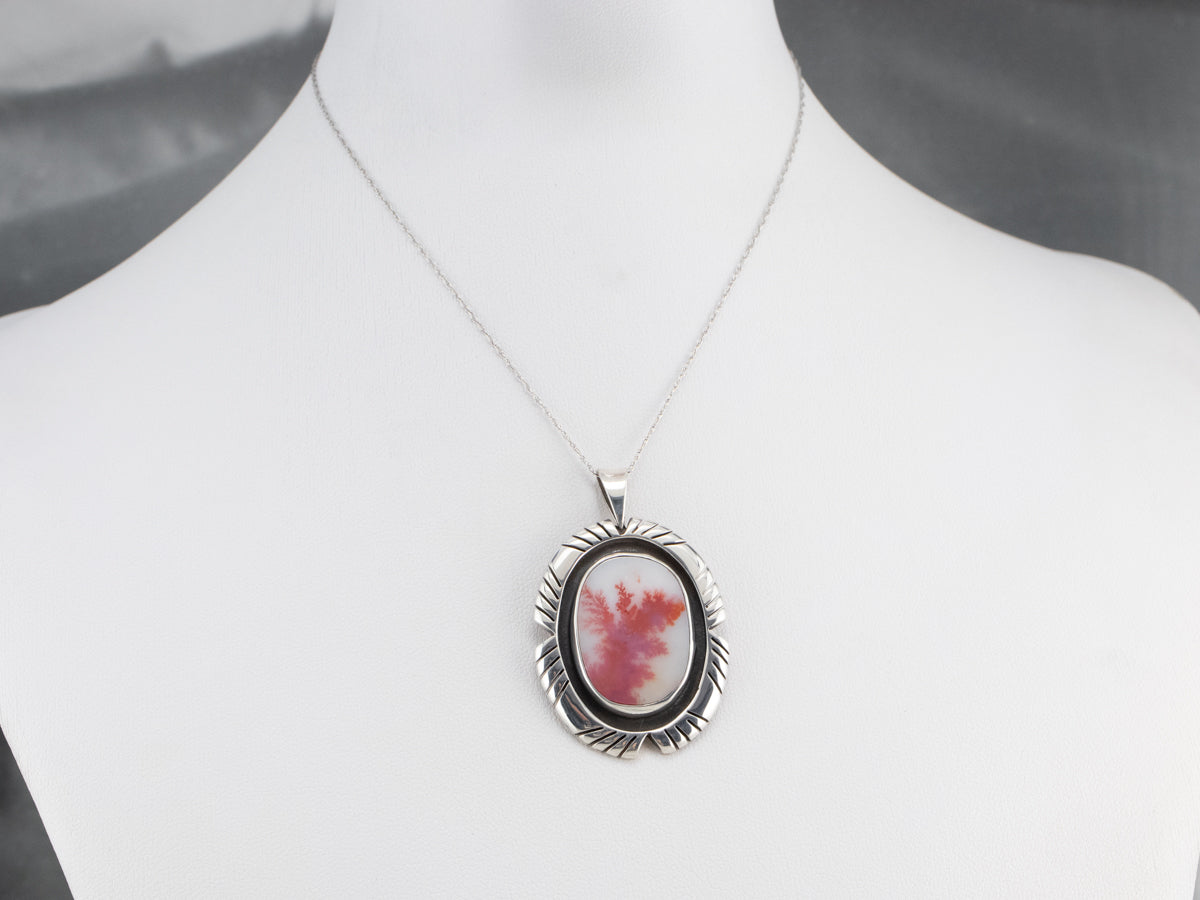 Tribal Style Agate Pendant