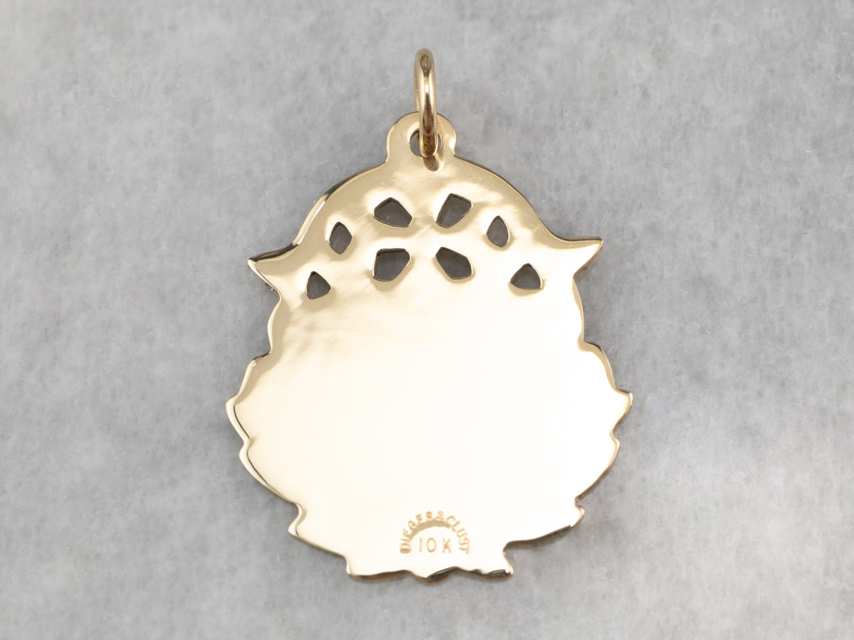 Vintage Yellow Gold Medallion