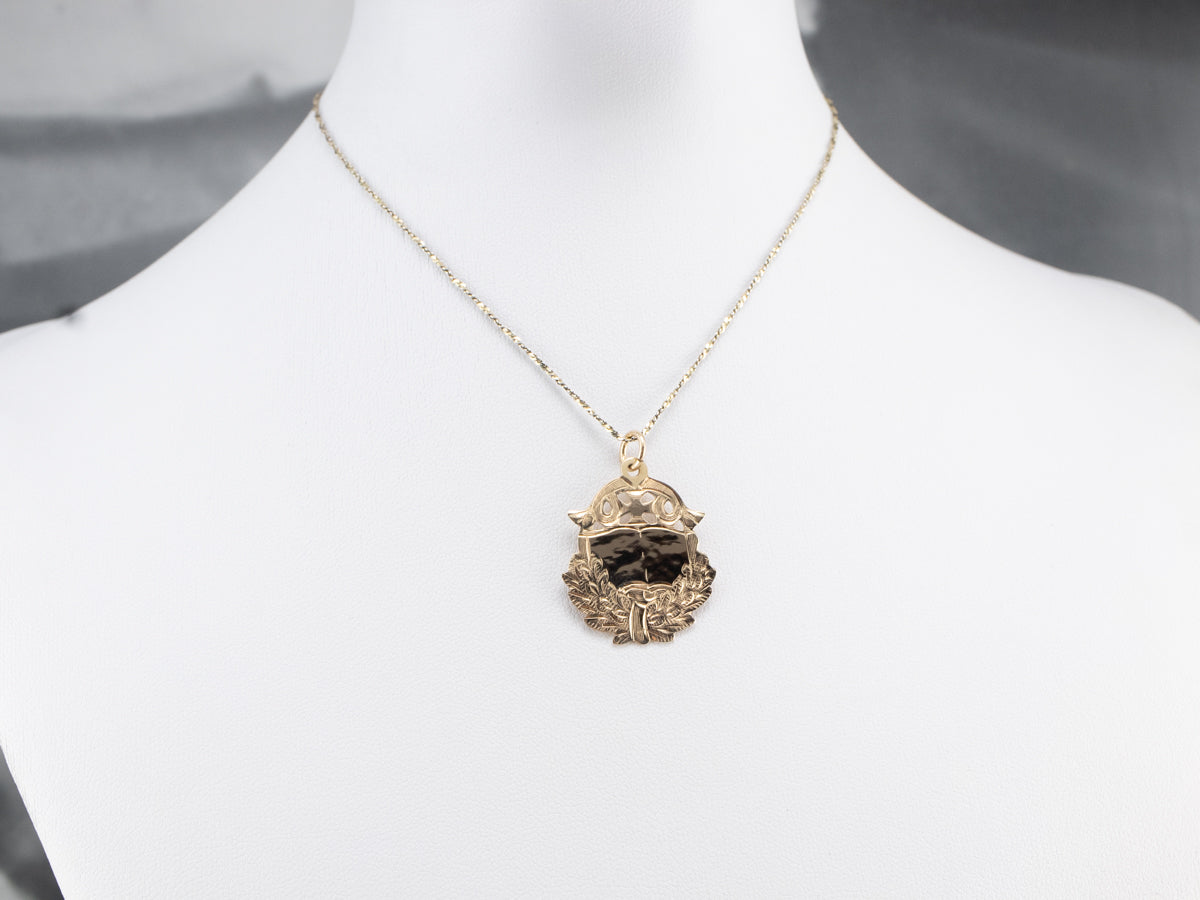 Vintage Yellow Gold Medallion