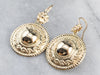 Ornate Italian Gold Drop Earrings