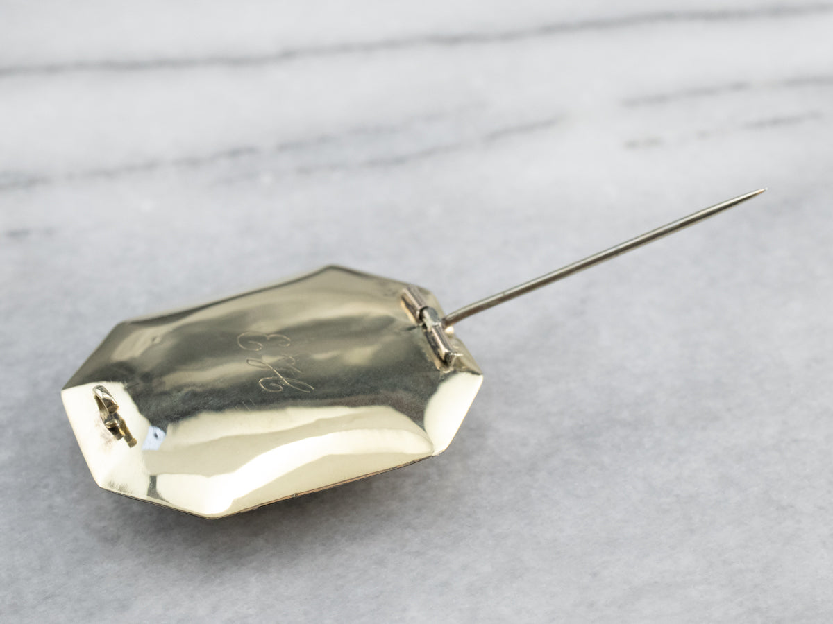 Antique Monogrammed "EH" Brooch