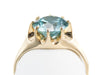 Woodman Blue Zircon Gold Ring