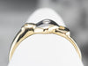 Modernist Diamond Two Tone Gold Ring