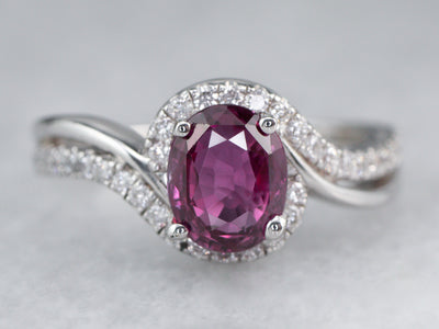 Diamond Ring: Buy Ruby, Diamond and Tanzanite Drop Ring Online India