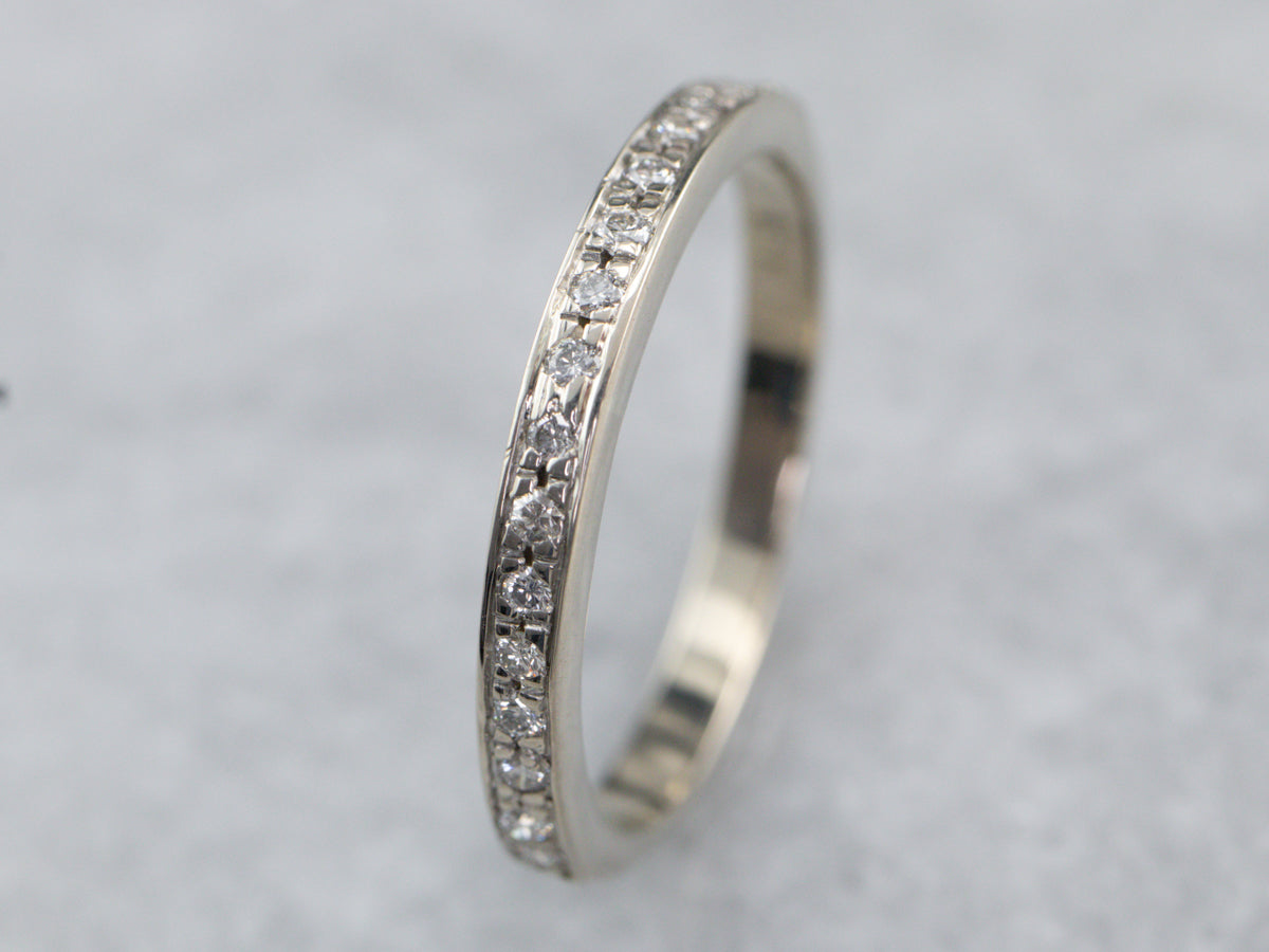 Diamond White Gold Wedding Band