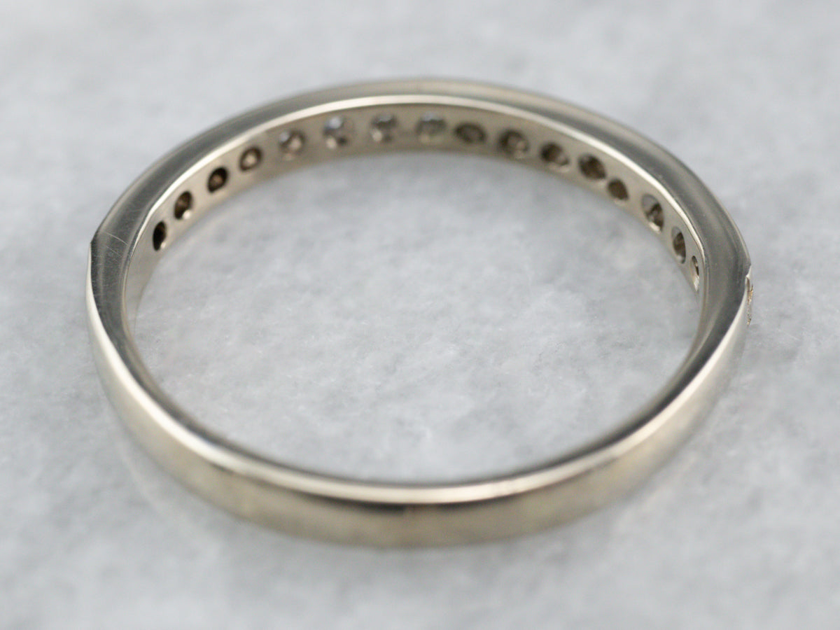 Diamond White Gold Wedding Band