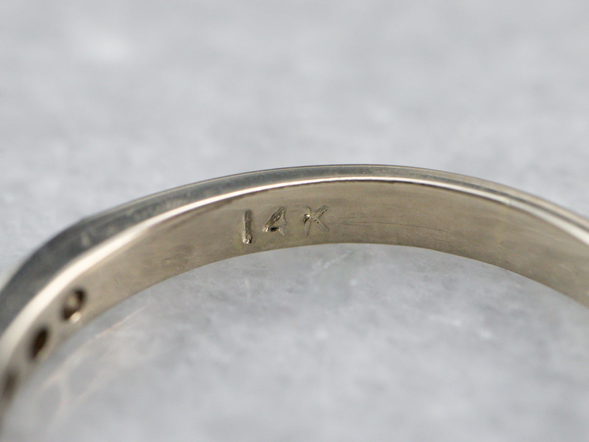 Diamond White Gold Wedding Band