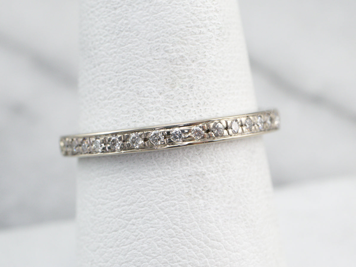 Diamond White Gold Wedding Band