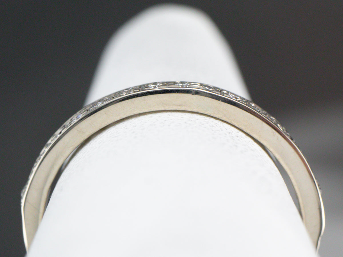 Diamond White Gold Wedding Band